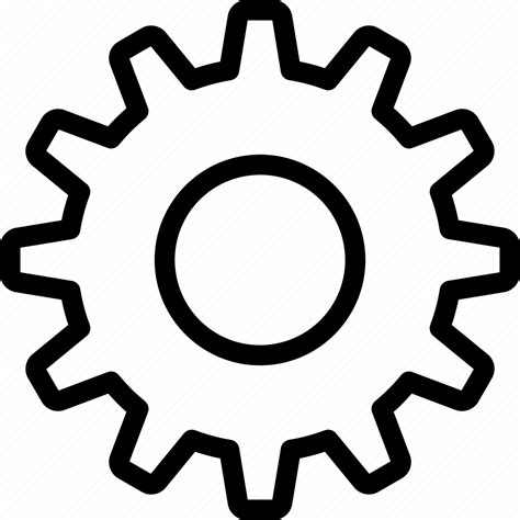Tools Line Gear Options Settings System Tool Outline Cog Icon