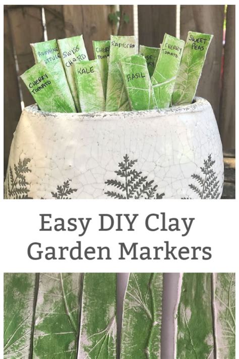 How To Make Diy Clay Vegetable Garden Markers