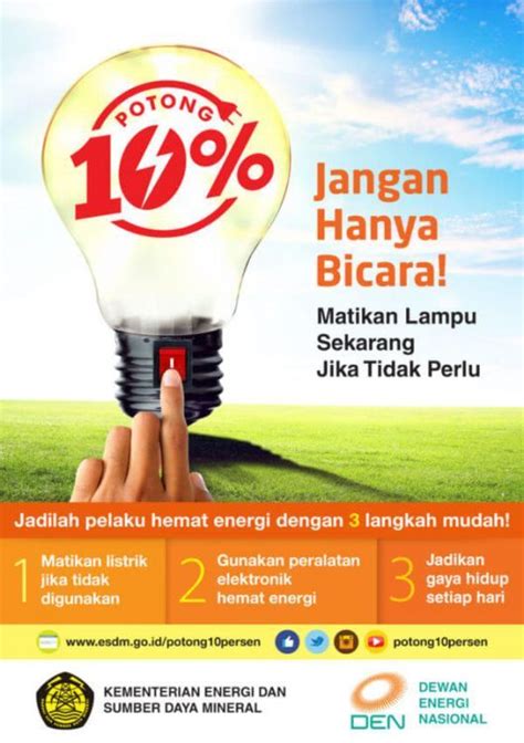 Contoh Poster Menghemat Energi Gudang Materi Online
