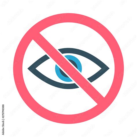 Eye Symbols As Show Hide Visible Invisible Public Private Icons