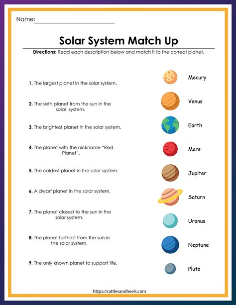 The Solar System Worksheets For Kindergarten And Preschool 5dc