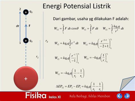 Energi Potensial Listrik Energi Dan Potensial Listrik Part Fisika