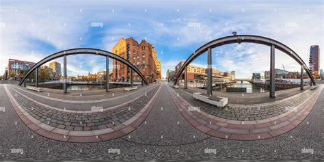 360° View Of Busanbridge Harbour City Hamburg Alamy
