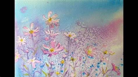 Use Salt To Paint Beautiful Watercolour Flowers Simple Beginners