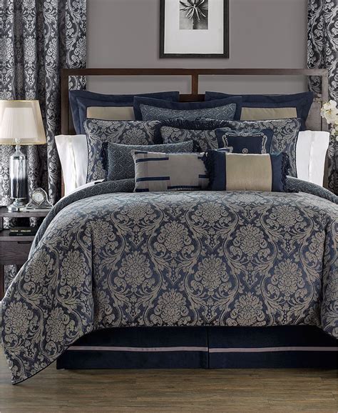 College covers university of kansas comforter set. Waterford Sinclair Reversible Comforter Sets | macys.com ...