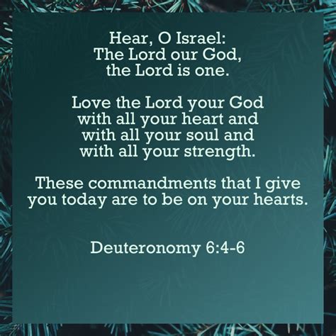Verse Of The Day “hear O Israel The Lord Our God The Lord Is One