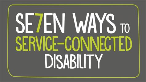 Seven Ways To Service Connected Disability Youtube