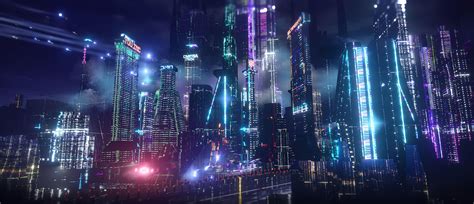 Anime Neon City Wallpapers Top Free Anime Neon City Backgrounds