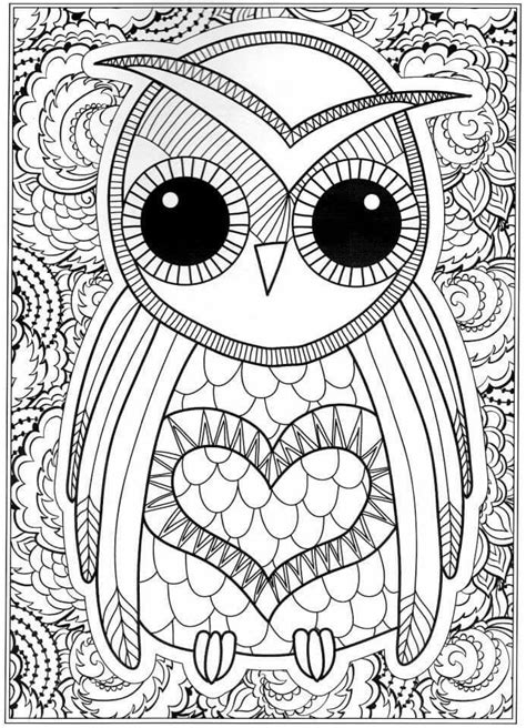 Owl Printable Coloring Pages