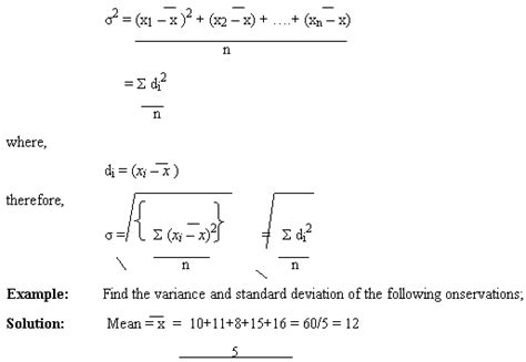 Squared deviations are multiplied by each frequency's value, and then the total of these results is calculated. Variance and Standard Deviation Assignment Help | Math ...