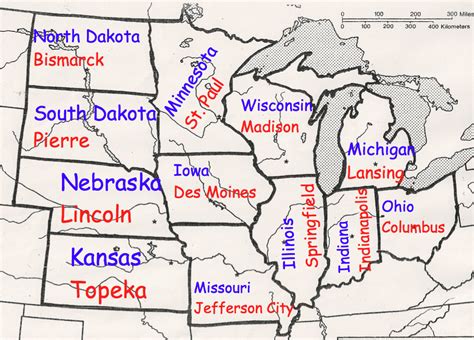 All Midwest Capitals Goimages Nu