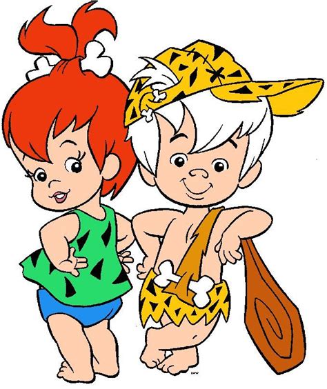 Pebbles And Bam Bam From The Flintstones Flintstones Classic Cartoon Characters Pebbles And