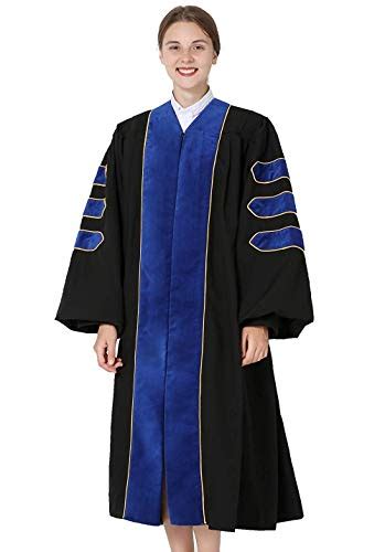 Graduationmall Deluxe Doctoral Graduation Gown For Faculty And