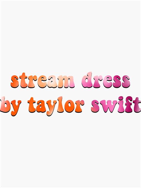 Dress Taylor Swift Lesbian Flag Sticker For Sale By Stickersbyelise Redbubble