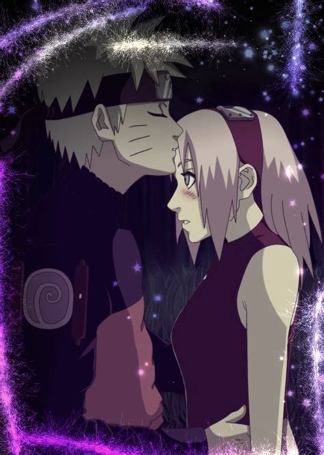 Naruto Kisses Shy Sakura In Forehead Naruto E Sasuke Desenho Mangá