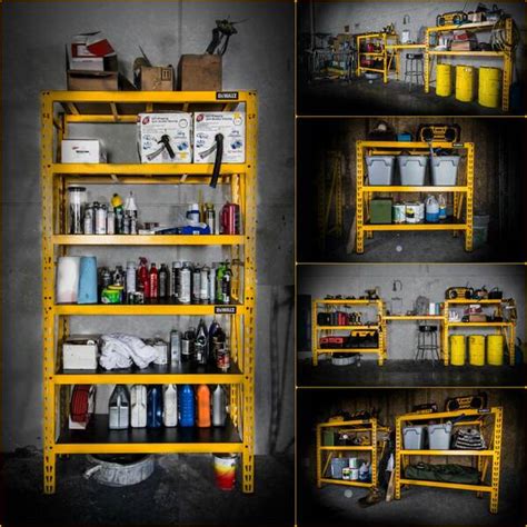 Dewalt Dxst4500 Yellow 3 Tier Steel Garage Storage Shelving Unit 50 In