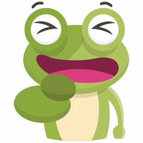 Emoji Emoticon Frog Laugh Smiley Sticker Icon Download On Iconfinder