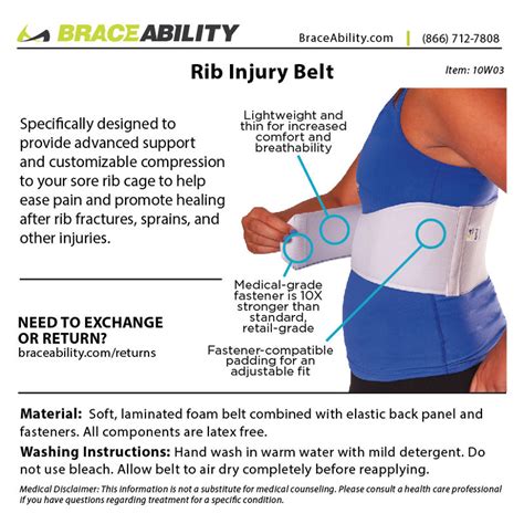 Rib Injury Wrap Treatment Belt For Cracked And Bruised Rib Cage Pain