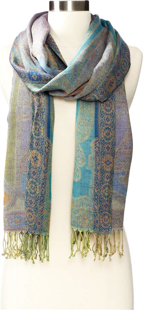 Collection Xiix Womens All Over Light Weight Paisley Scarf Seaport