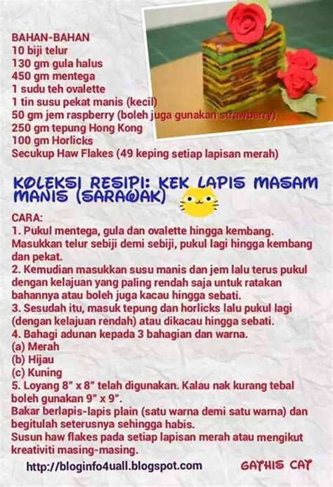 Baru tambah lapisan kedua dengan adunan 2 dan letak lagi asam haw dan kukus. Pin on ReCIPeS