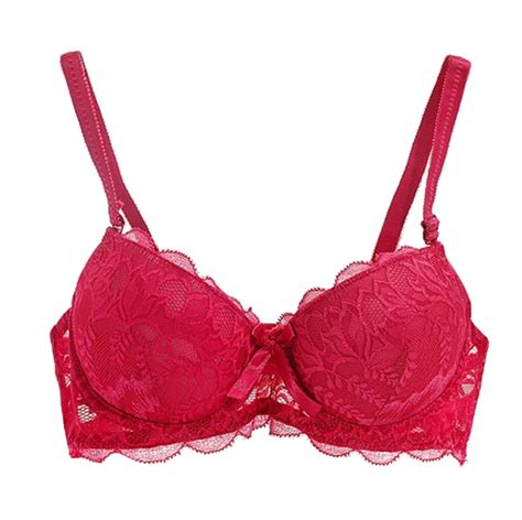 buy sexy lace floral bra adjusted straps sheer bra women padded lingerie