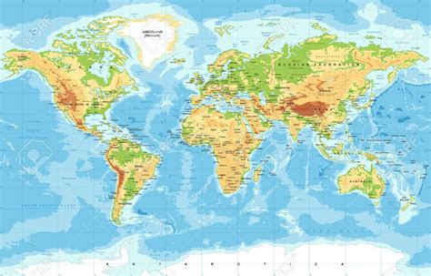 Mapa Fisico Del Mundo World Map Weltkarte Peta Dunia Mapa Del Images