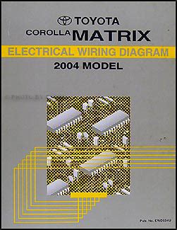 Toyota corolla matrix 2004 toyota matrix 1.8 l4 gas, cc:1794, fuel injection, engine vin:, desg:r 2004 toyota corolla matrix wiring diagram manual original. 2003-2006 Toyota Matrix 4WD Automatic Transmission ...
