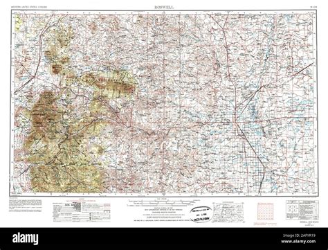 Map Of Roswell New Mexico High Resolution Stock Photography And Images