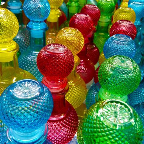 Free Images Blue Bottles Bright Close Up Colors Glass Items