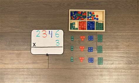 Montessori Static Multiplication Stamp Game Montessori Math Small
