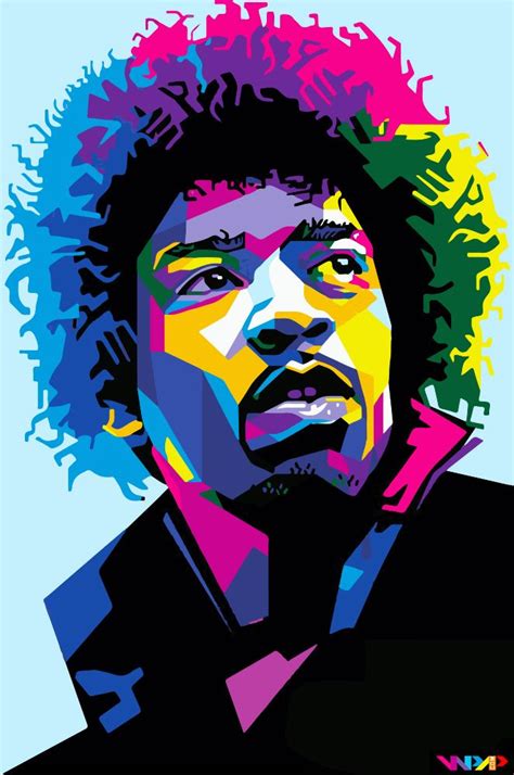 Jimi Hendrix Art And Illustration Portrait Illustration Illustrations