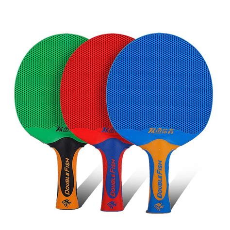 1pc Double Fish Long Handle Ping Pong Racket Double Face Table Tennis