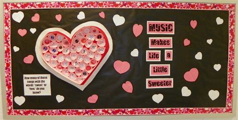 Mrs Kings Music Class Valentines Day Bulletin Board