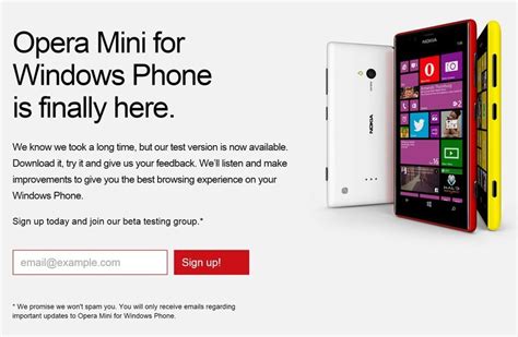 Collection by browsing the millions. Opera Mini browser taking sign ups to beta test Windows ...
