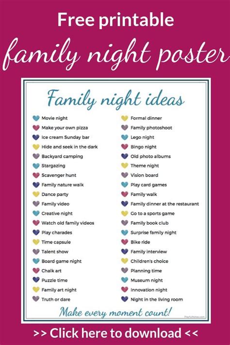 That means if you want to do a family activity, it's harder work for you, but you get to be more creative. The ultimate list of the best family night ideas | Family ...