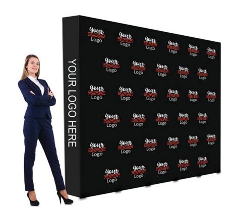 Ft X Ft Step And Repeat Fabric Pop Up Straight Display Media