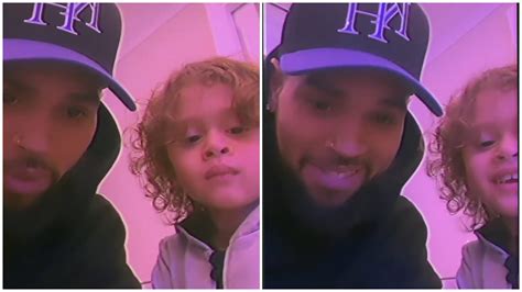 Chris Brown Playing With His Son Aeko In London Cutest Youtube