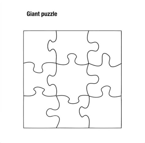 Puzzle Pieces Template Pdf Flyer Template