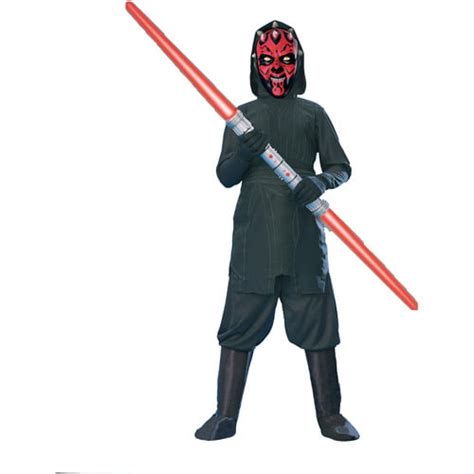 Star Wars Darth Maul Boys Halloween Fancy Dress Costume For Child S