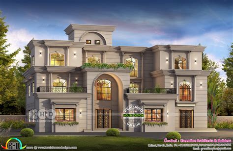 Luxury 5 Bedroom Colonial Home Kerala Home Design And Floor Plans