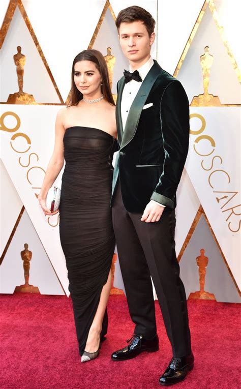 Ansel Elgort Violetta Komyshan From 2018 Oscars Red Carpet Couples