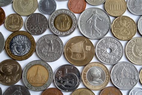 The Coins From Different Countries Stock Photo Image Of Country