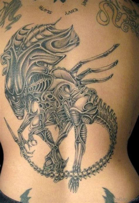 58 Fantastic Alien Tattoos On Back