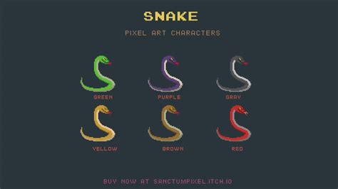 Snake Pixel Art Game Assset YouTube