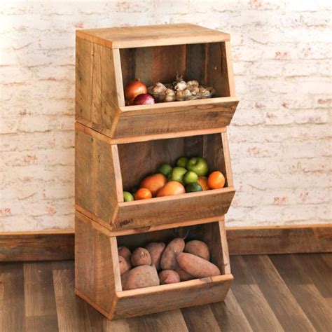 10 best potato storage bins of june 2021. Potato bin - Vegetable bin - Scandinavian - Barn wood ...