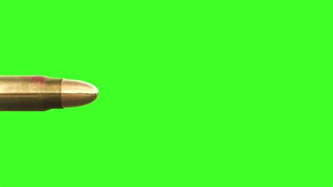 Slow Motion Flying Bullet In Green Screen Footage Youtube