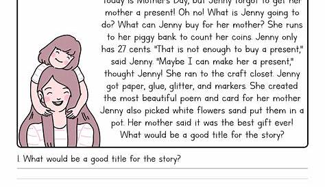 short story worksheets