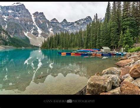 On Black Moraine Lake In Banff National Park Ab Canada By Ann