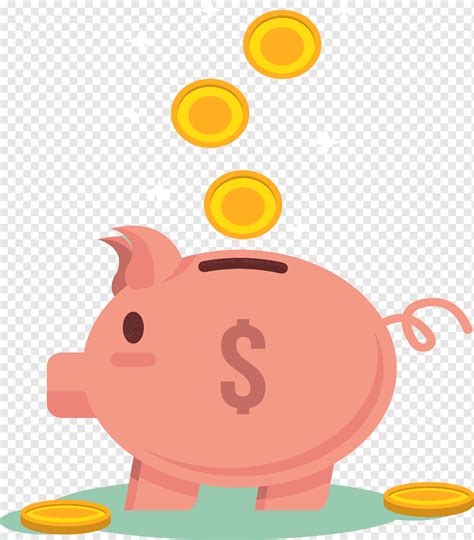 Domestic Pig Piggy Bank Euclidean Piggy Piggy Bank Saving Orange