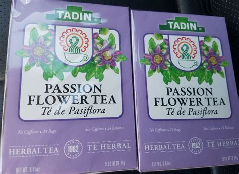 2 Pack Passion Flower Tadin Tea 48 Bags Pasiflora Ebay